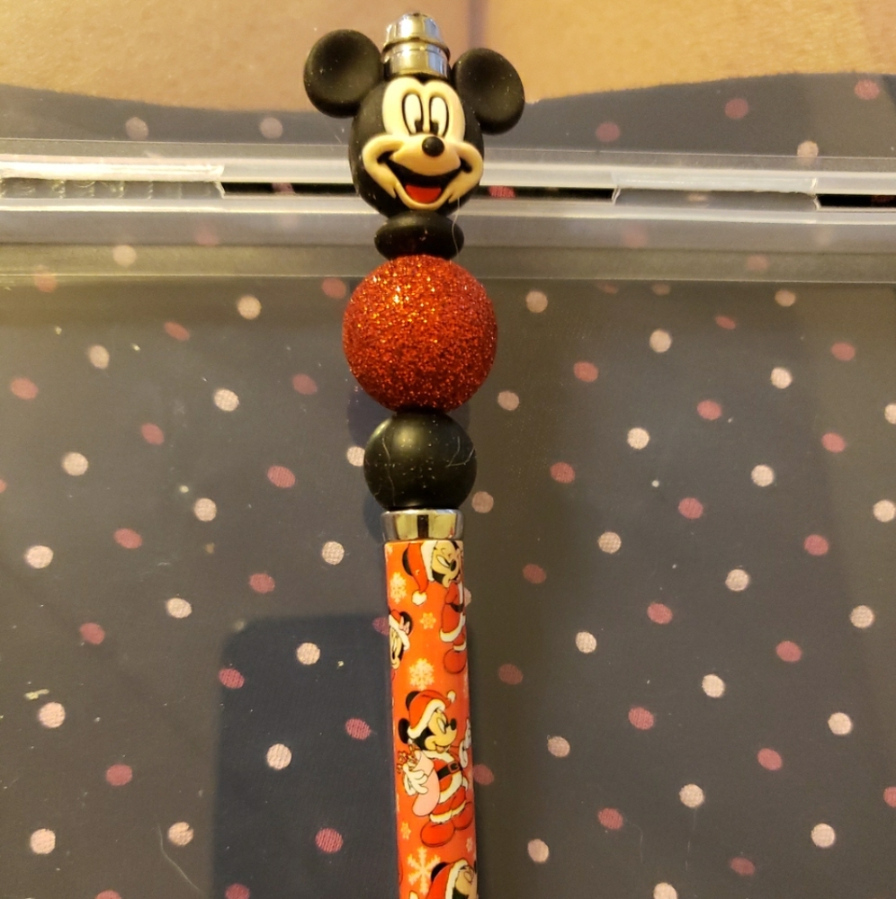 Handmade Disney Mickey Mouse Beaded Pen